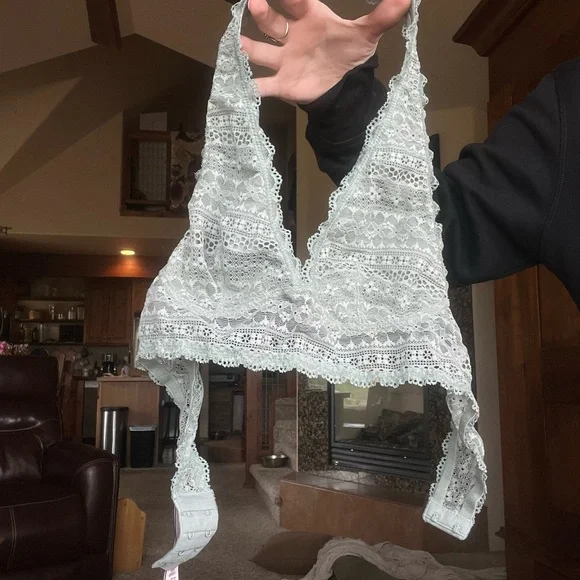 Victoria's Secret Lace Bralette in Soft Teal - Picture 4 of 4